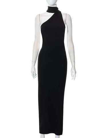 Long black dress for women - Reggat
