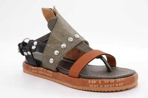 Sandales plates en cuir pour femmes - Kera