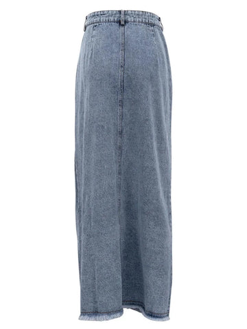 Clave women's vintage high-waisted denim skirt