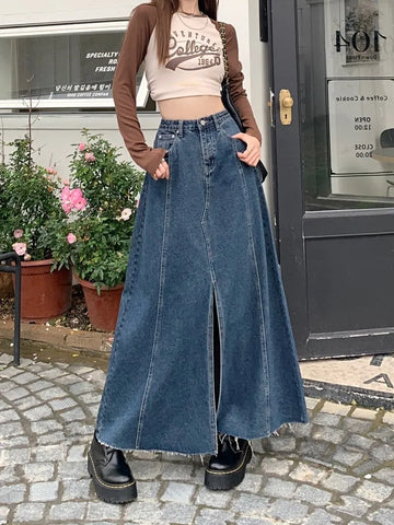 Jupe en jean vintage pour femme elizzy