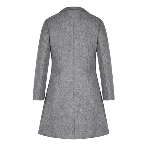 Thin wool coat for women