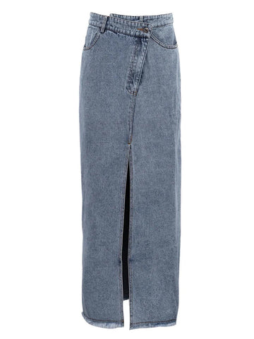 Vintage-Jeansrock mit hoher Taille für Damen von Clave