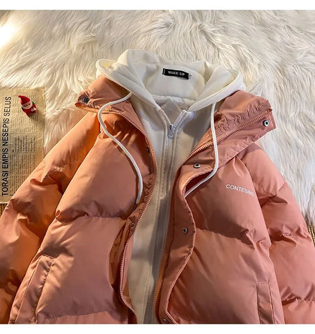 Multifunctional cotton down jacket for women
