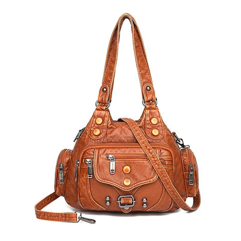 Luxury handbag in soft leather for women - Zalandoo