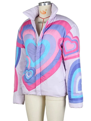 Pink bubble down jacket - Bobby Heart