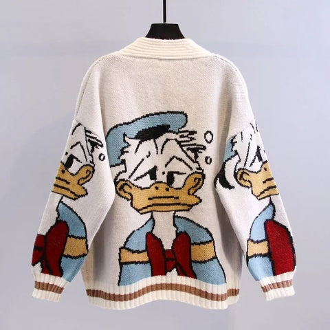 Donald-Cartoon-Jacke für Damen