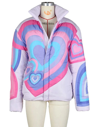 Pink bubble down jacket - Bobby Heart