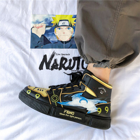 Chaussures Naruto Uzumaki avec Rasen Shuriken