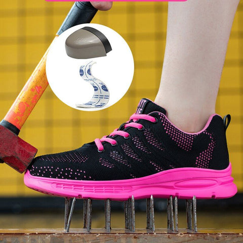 Anti-smashing and wear-resistant safety shoes for women - Upper