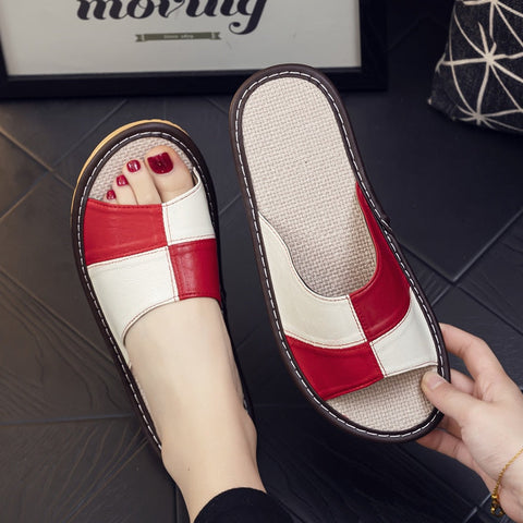 Lightweight sheepskin leather sandals for women - Pirky
