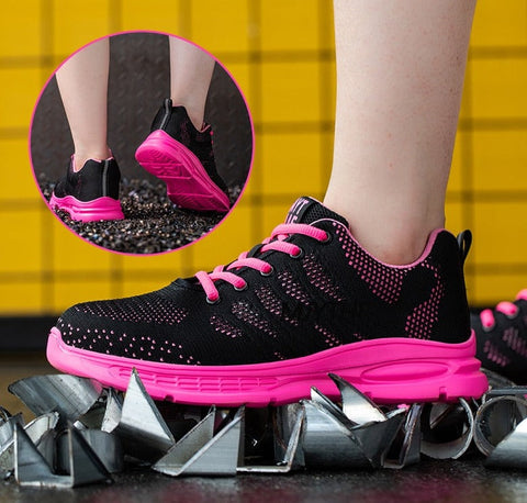 Women's lightweight walking safety shoes