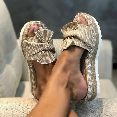 Sandales à plateforme pour femmes - Gris