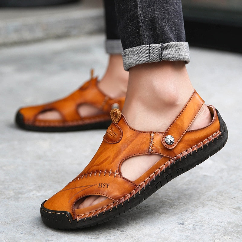 Sandales décontractées pour hommes à découpes d'été