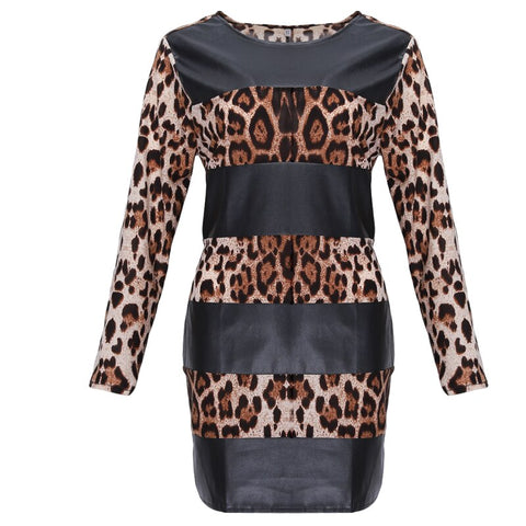 Leopard evening dress