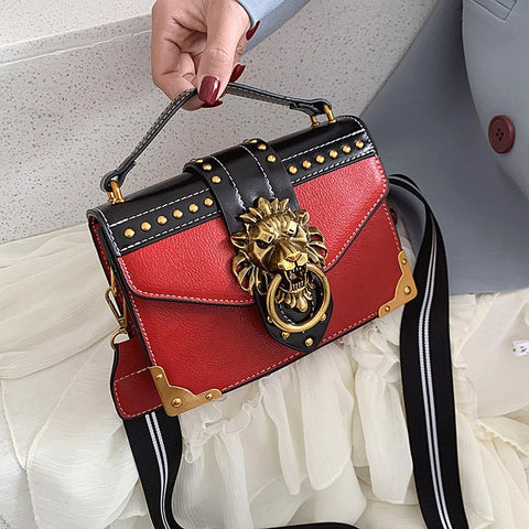 Löwenkopf-Handtasche für Damen