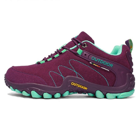Orthopedic Leather Outdoor Hiking Shoes for Women - Tex