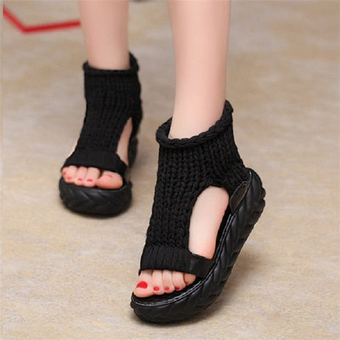 Sandales à plateforme pour femmes - Briskory