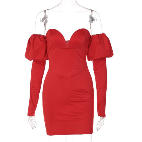Elegant red evening dress Rasha