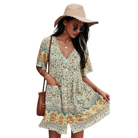 Bohemian Chic and Floral Dress