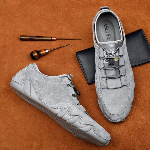 Lässige Leder-Sneaker für Herren – Mordaly