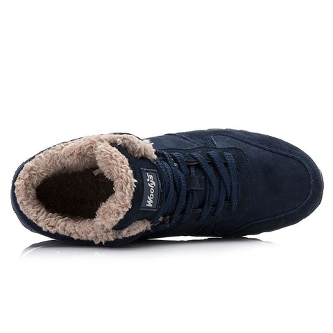 Chaussures  de sport en fourrure noir, bleu pour hommes et femmes - Zapatillas