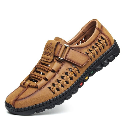 Breathable Leather Sandals for Men - Zimo