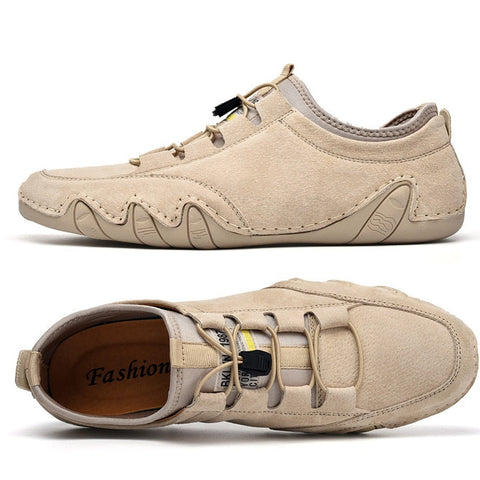 Men's Casual Leather Sneakers - Mordaly
