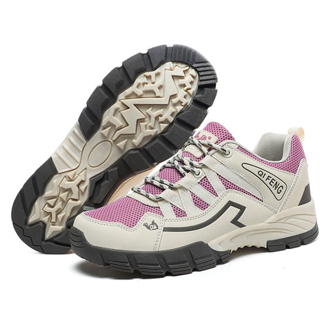 Breathable mesh mountain fashion hiking shoes for Men and Women - Warm
