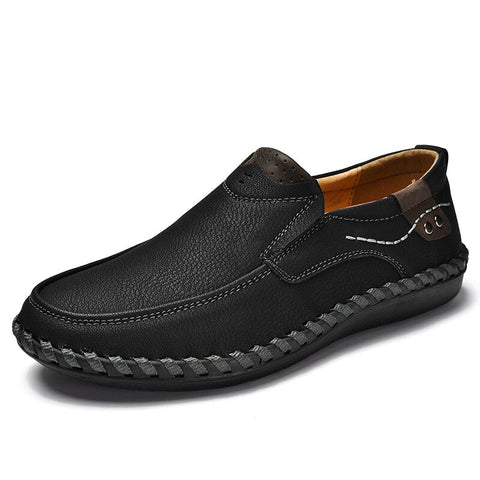 Chaussures décontractées en cuir pour hommes - Zewta
