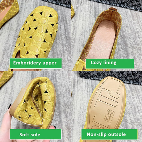 Chaussures orthopédiques d'été à bout carré pour femmes - Umita