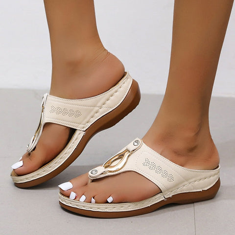 Comfortable Wedge Sandals - Lily
