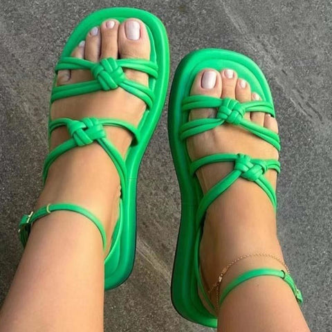 Bohemian Style Summer Flat Heel Sandals for Women - Gio