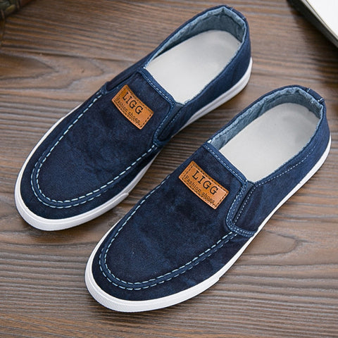 Men's Breathable Canvas and Denim Casual Shoes - Jappy