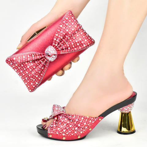 Luxuriöses Schuh- und Taschenset im italienischen Stil – Bella