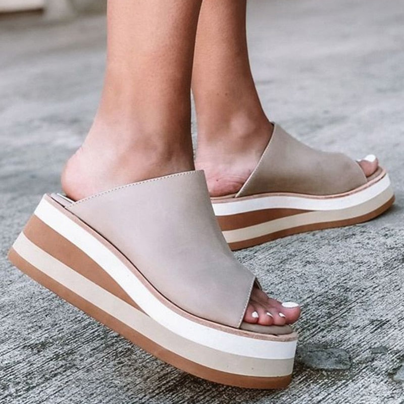 Sandales d'été à talons moyens de luxe pour femmes - Styliz