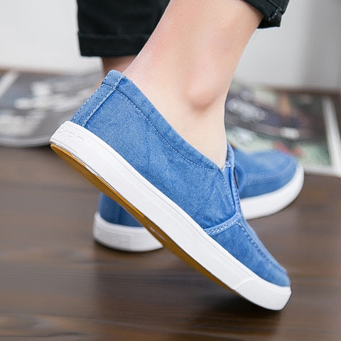 Men's Breathable Canvas and Denim Casual Shoes - Jappy