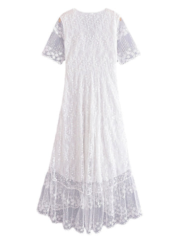 Mid-length bohemian dress - SHANNA