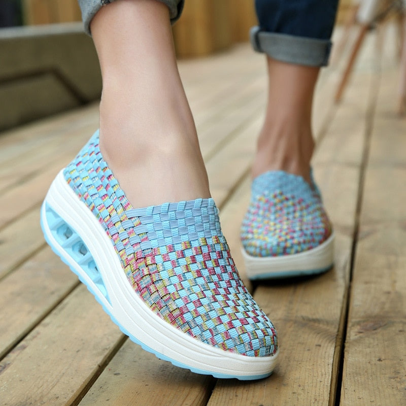 Chaussures orthopédiques décontractées pour Femmes - azur -