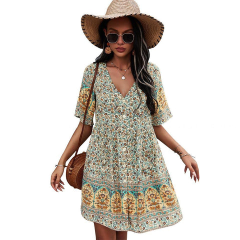 Bohemian Chic and Floral Dress